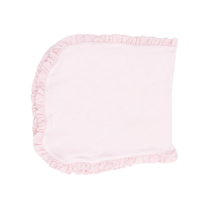 Ruffle Burp Cloth - Stripe Classic Pink - 22X10