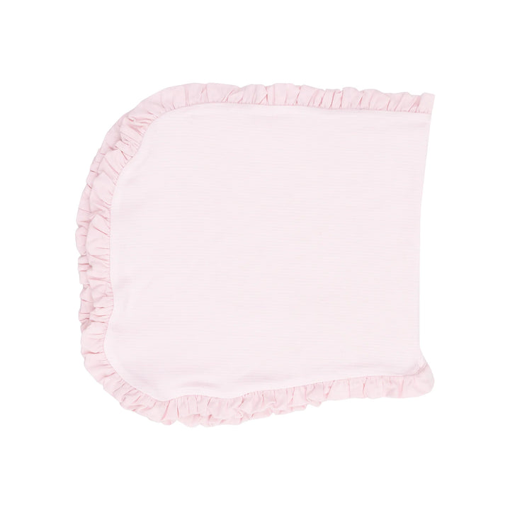 Ruffle Burp Cloth - Stripe Classic Pink - 22X10