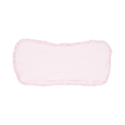 Ruffle Burp Cloth - Stripe Classic Pink - 22X10