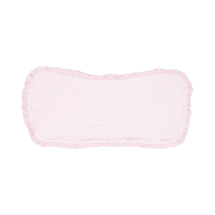 Ruffle Burp Cloth - Stripe Classic Pink - 22X10