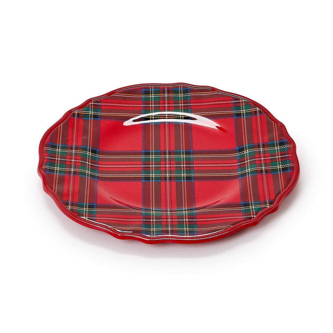 Tartan Traditions Set of 4 Melamine Salad Plates