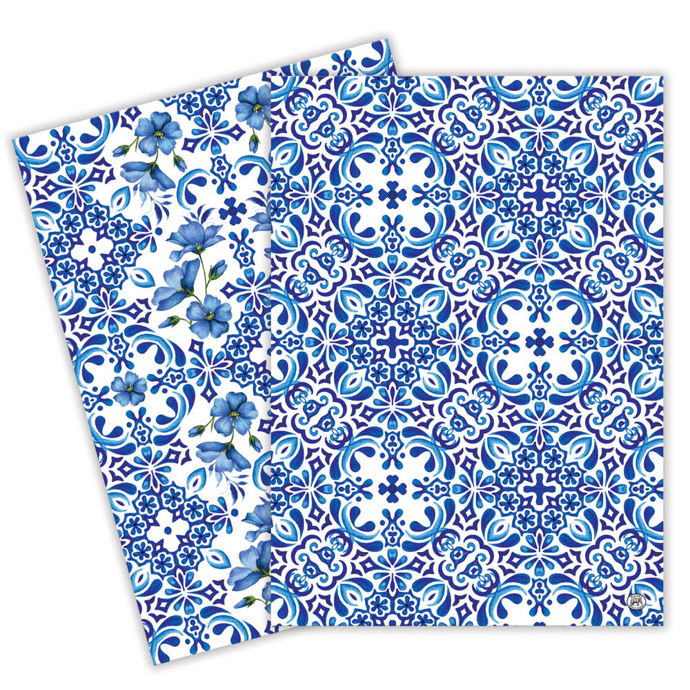 Indigo Seas Kitchen Towels (Set of 2)