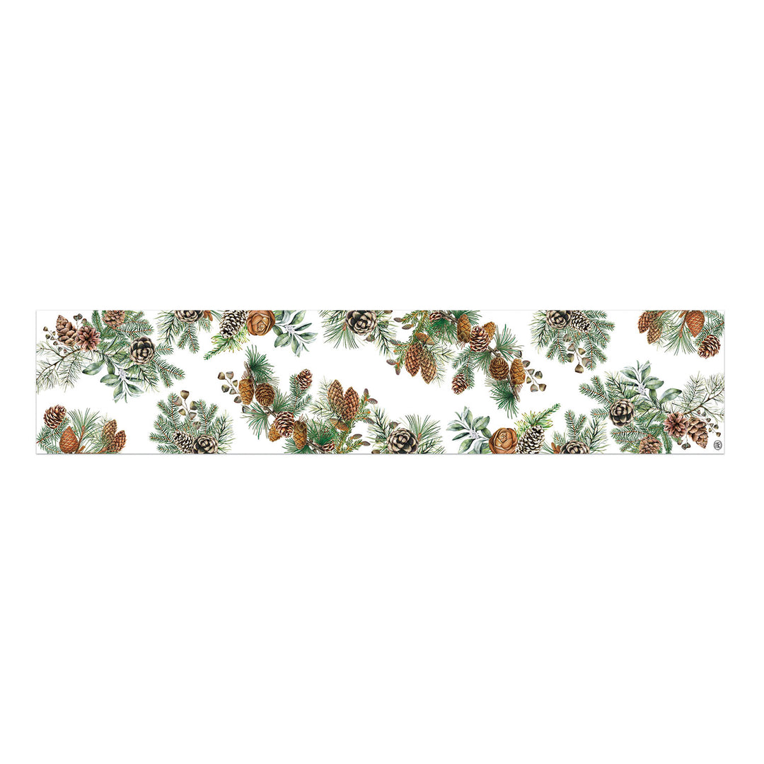 White Spruce Cotton Table Runner