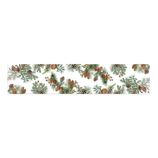 White Spruce Cotton Table Runner