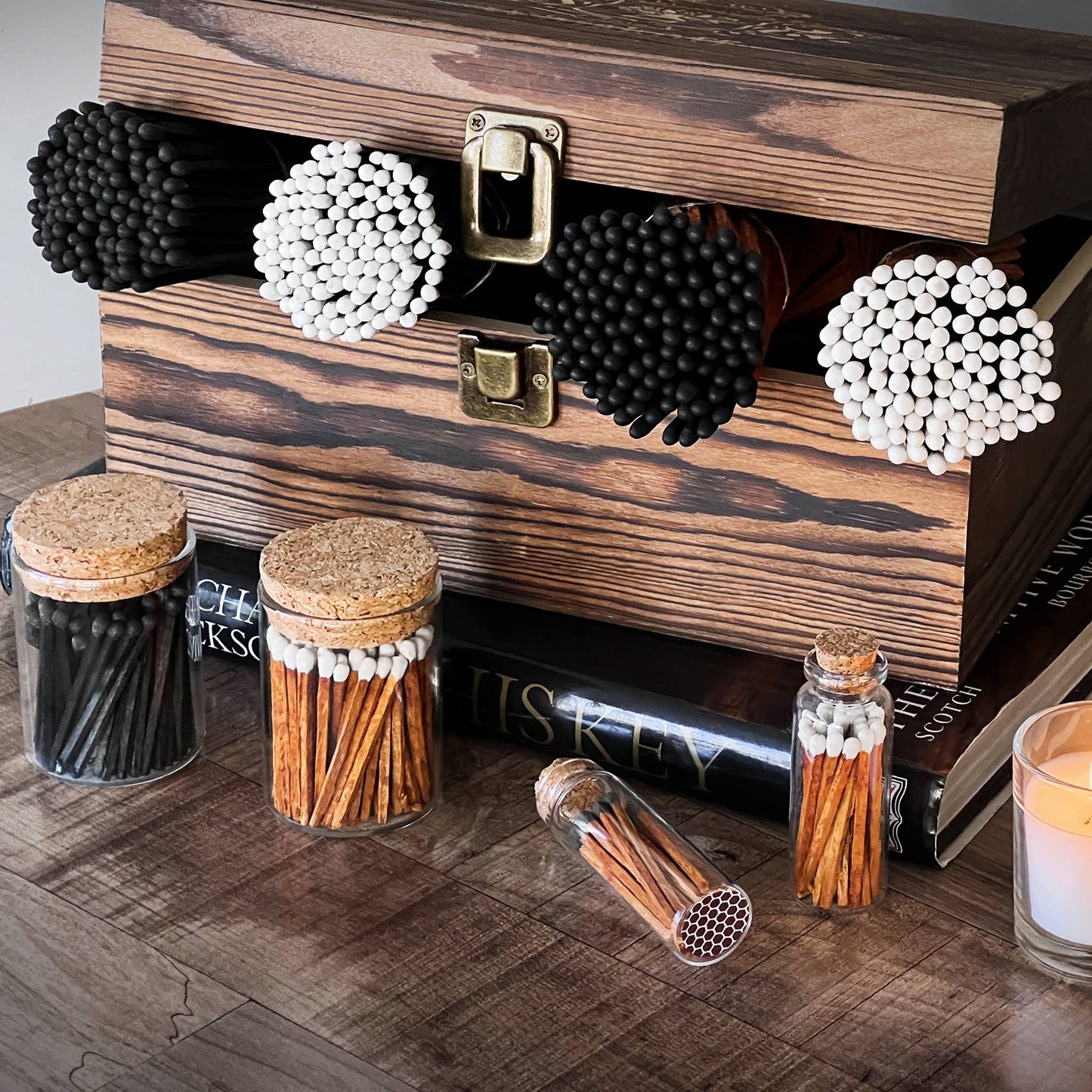 2" Matches + Small Bottle