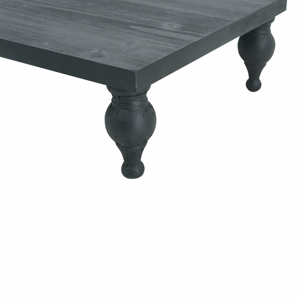 Black Wooden Square Riser