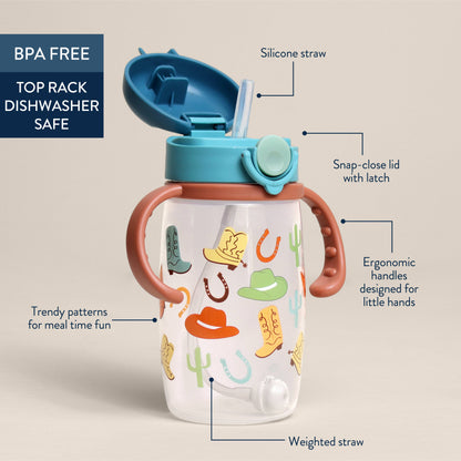 Itzy Ritzy Itzy Sips™ Weighted Straw Cup with Snap-Close Lid
