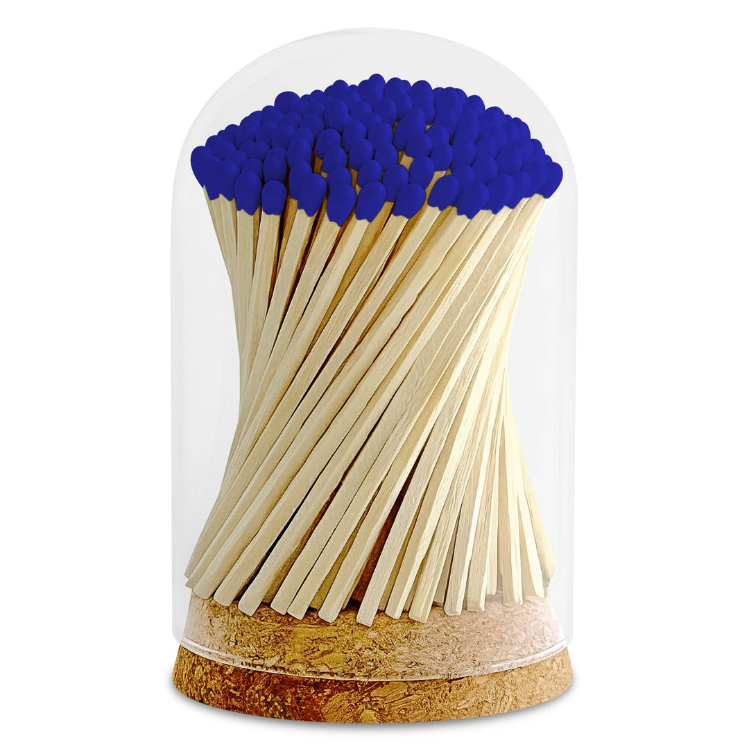 4" Matches in Premium Glass Cloche