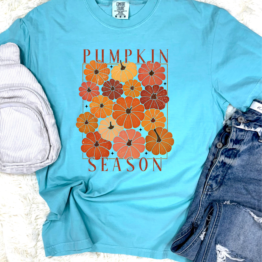 Pumpkin Season Collage Graphic Tee