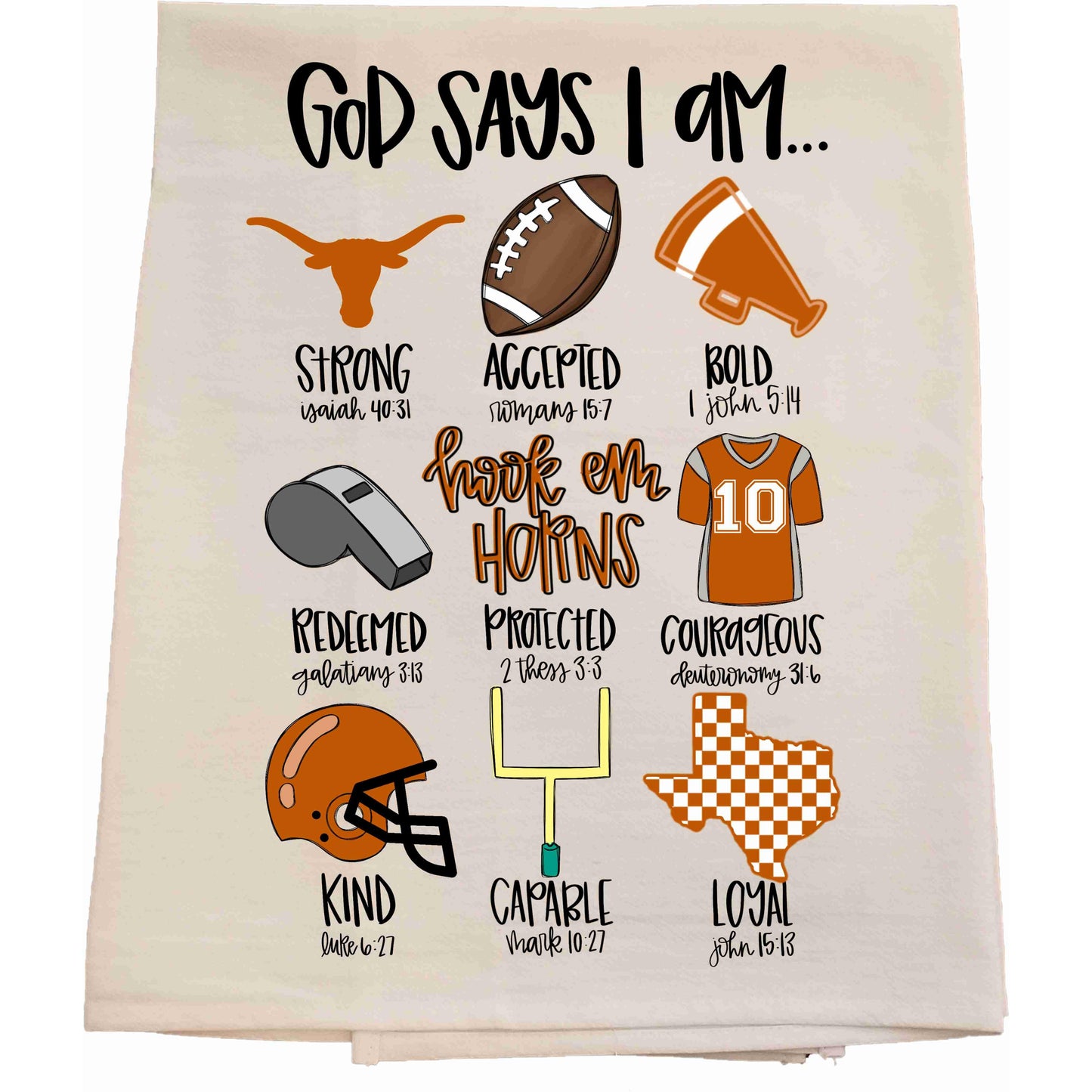 UT God Says Tea Towel