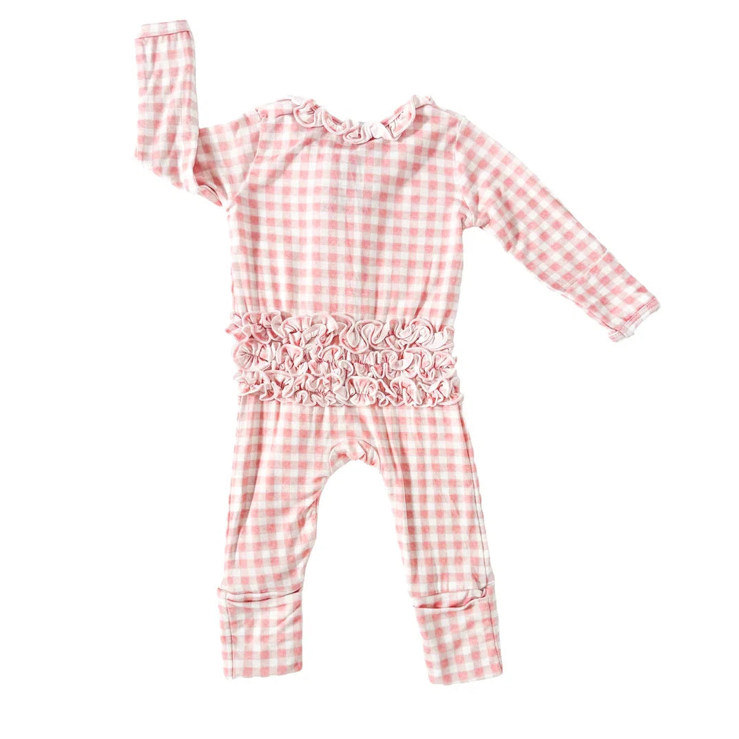 Olivia Ruffle Zip Footie