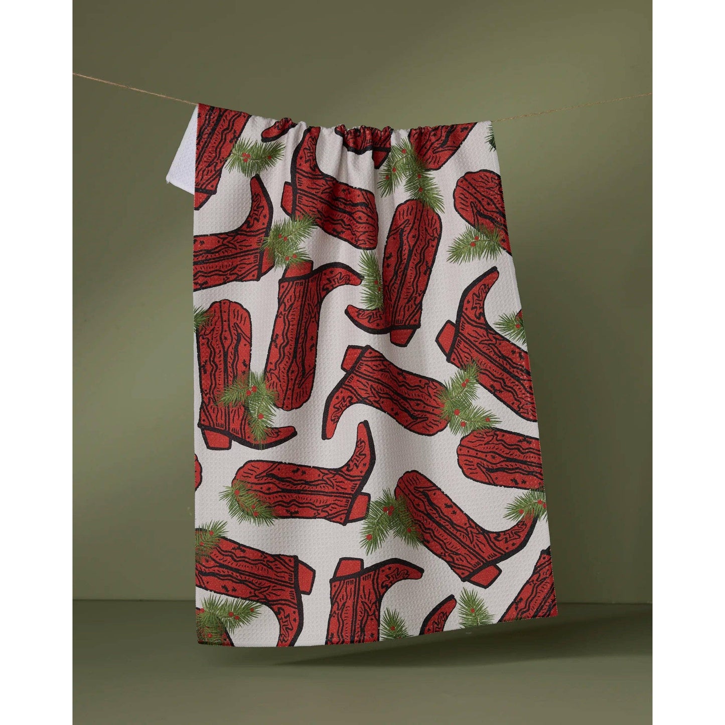 Rodeo Red Tea Towel