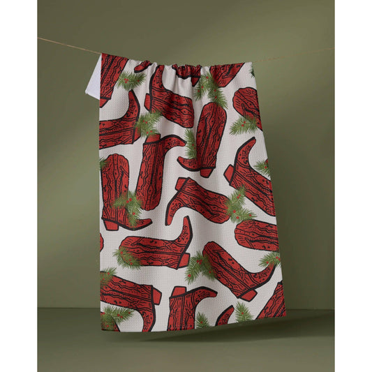 Rodeo Red Tea Towel