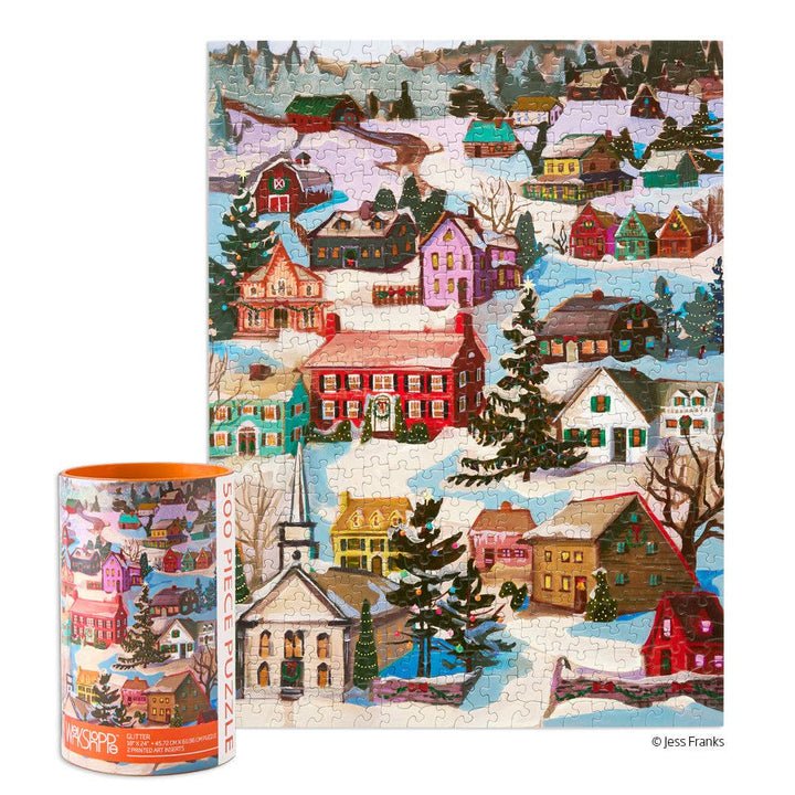 Winter Village 500 Piece Puzzle | Holiday Gift
