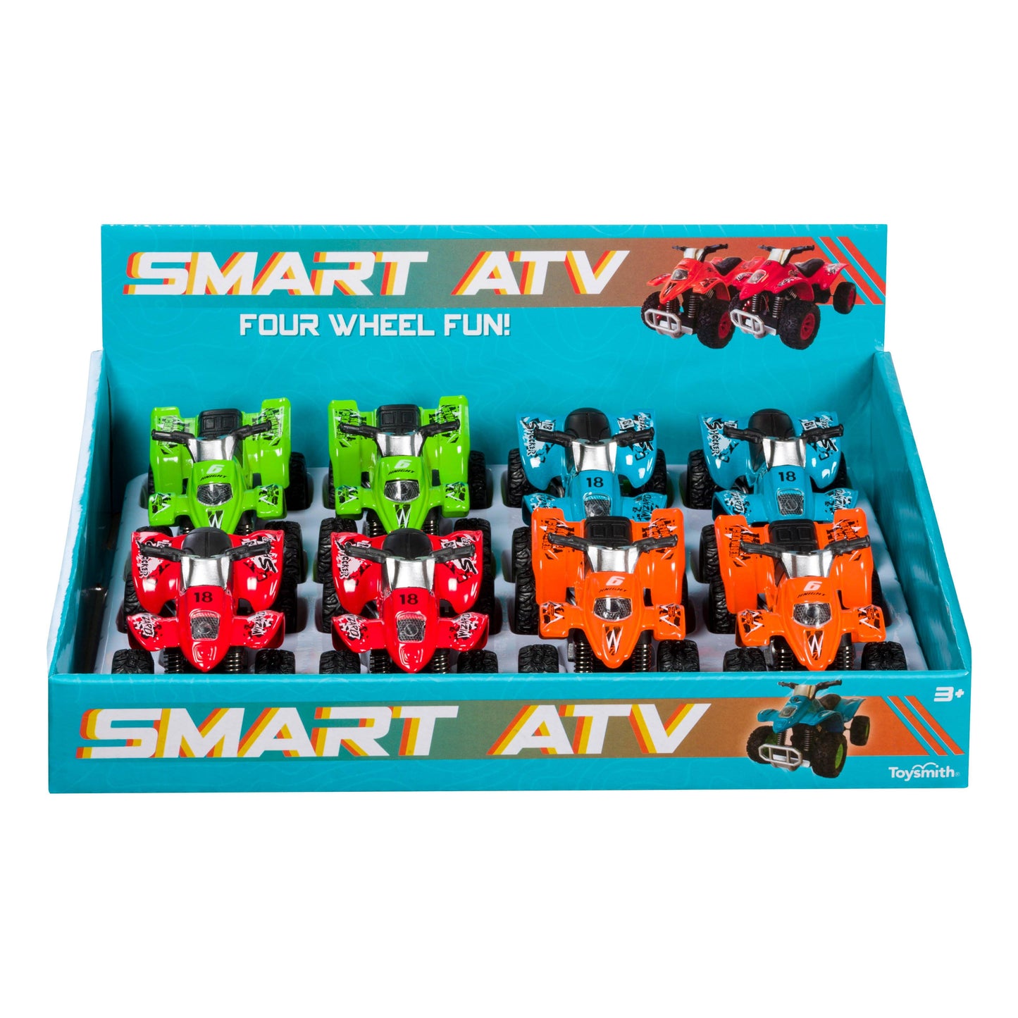 Smart ATV, Pull Back Toy, Assorted