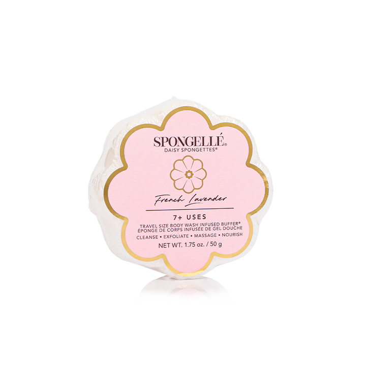 Spongellé Daisy Spongette - Flower Shaped Travel Body Buffer &amp; Soap Sponge