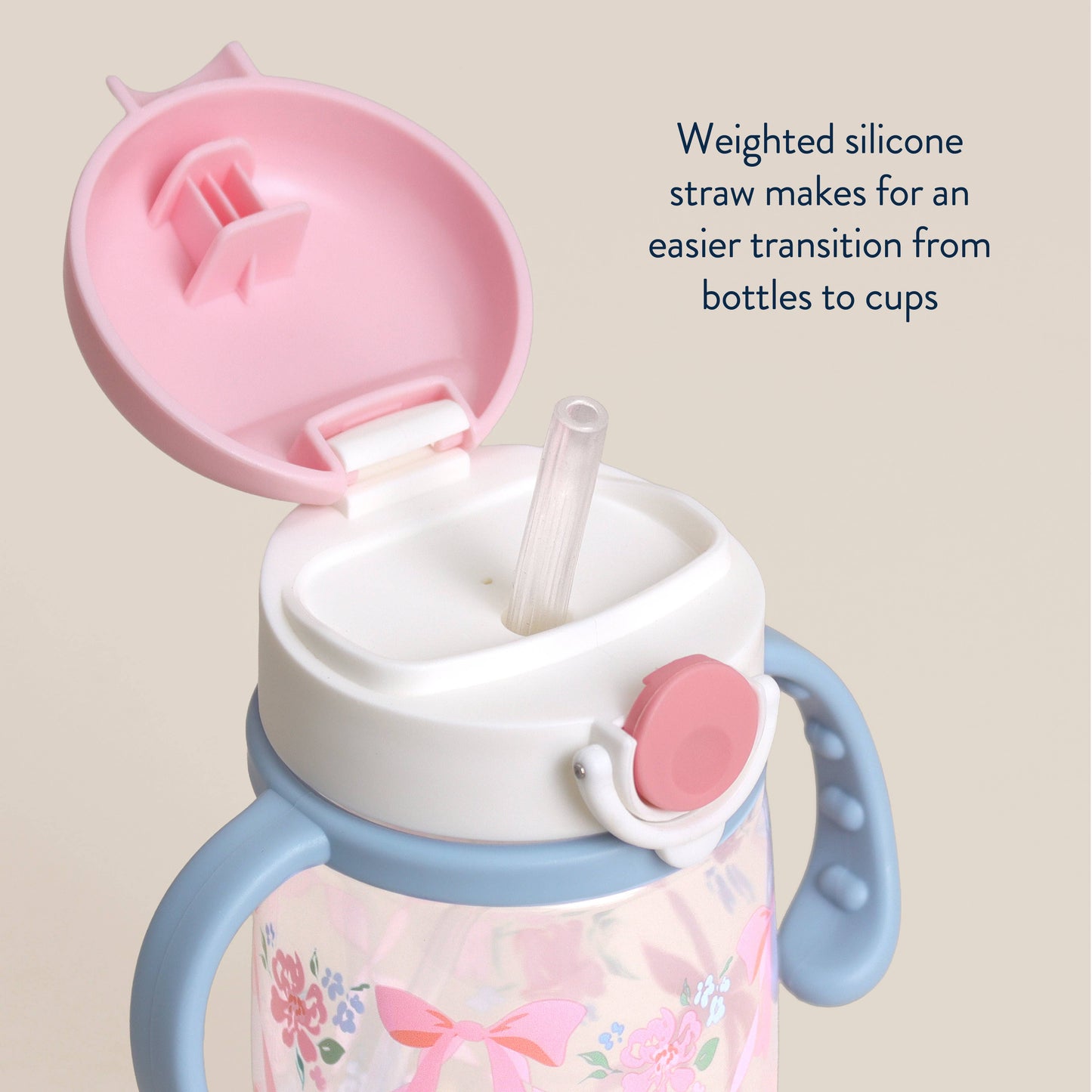 Itzy Ritzy Itzy Sips™ Weighted Straw Cup with Snap-Close Lid