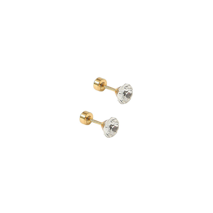 Screwback Stud Earrings Lux - Zuri Clear