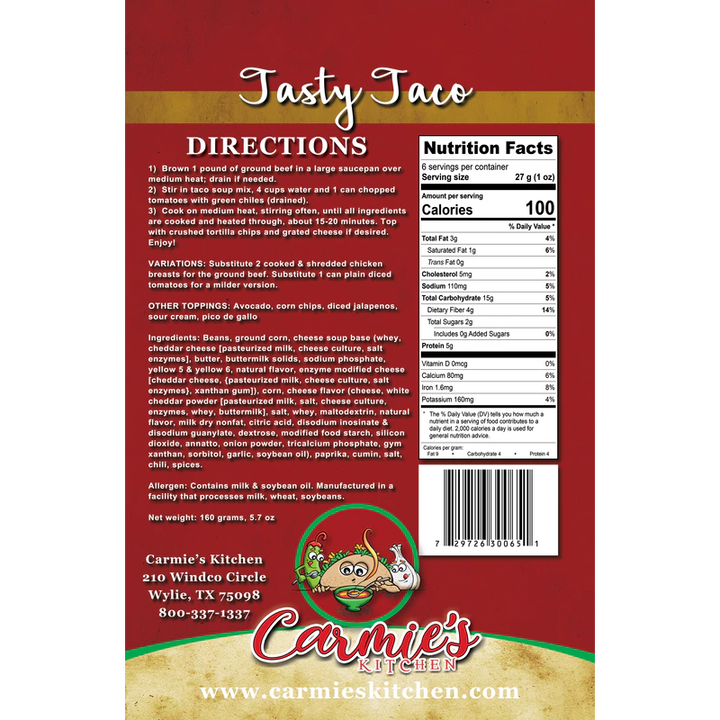 Tasty Taco Soup Mix