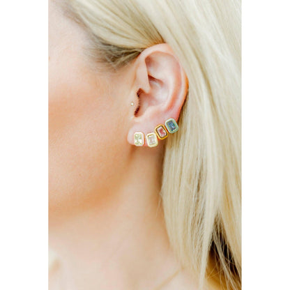 Screwback Stud Earrings - Whitney Orange Sherbert