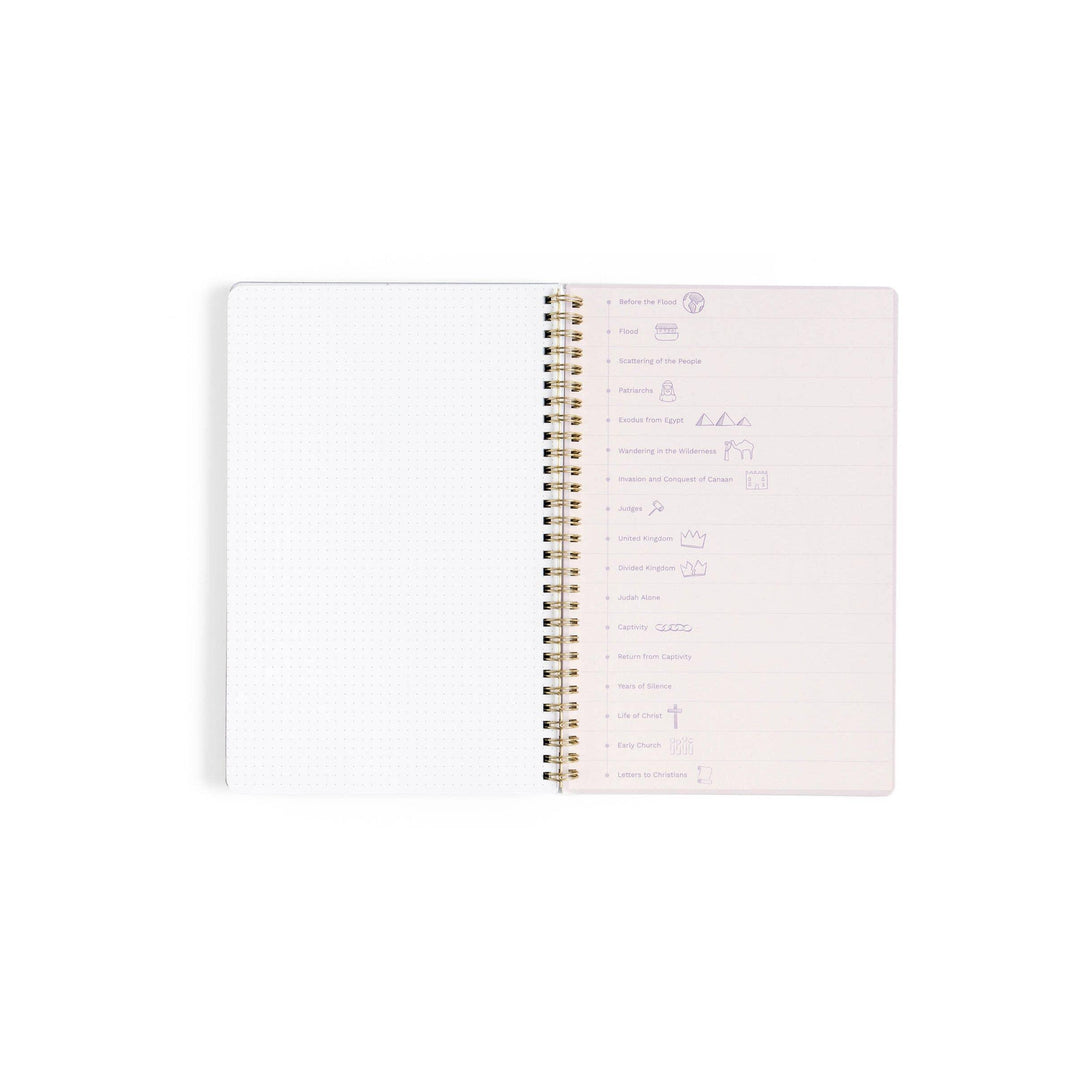 Lilac Church Notes Bible Reference Notebook with Maps