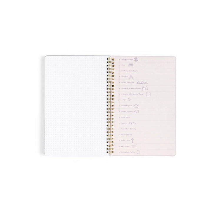 Lilac Church Notes Bible Reference Notebook with Maps