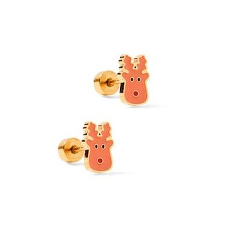Screwback Stud Earrings - Rudolph