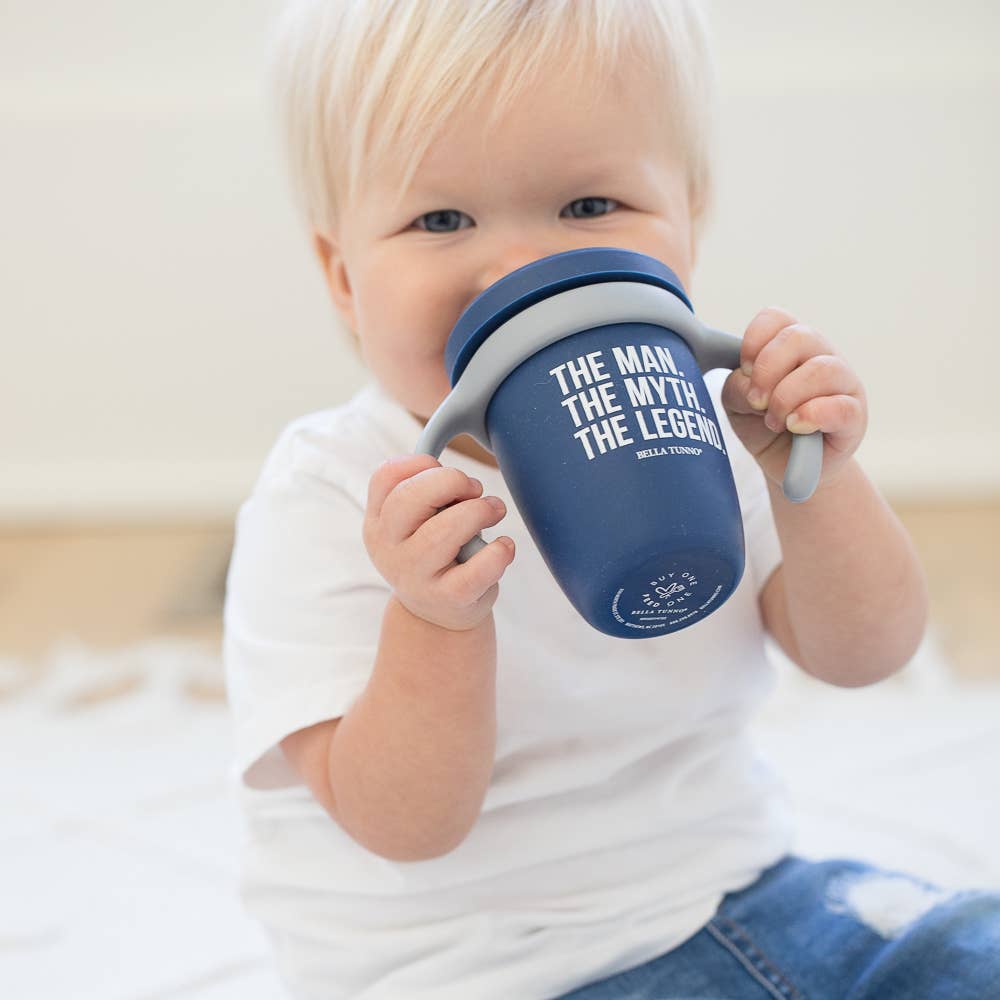 Bella Tunno The Man the Myth the Legend Happy Sippy Cup — Silicone Sippy Cup