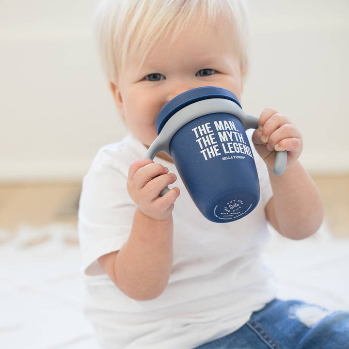 Bella Tunno The Man the Myth the Legend Happy Sippy Cup — Silicone Sippy Cup