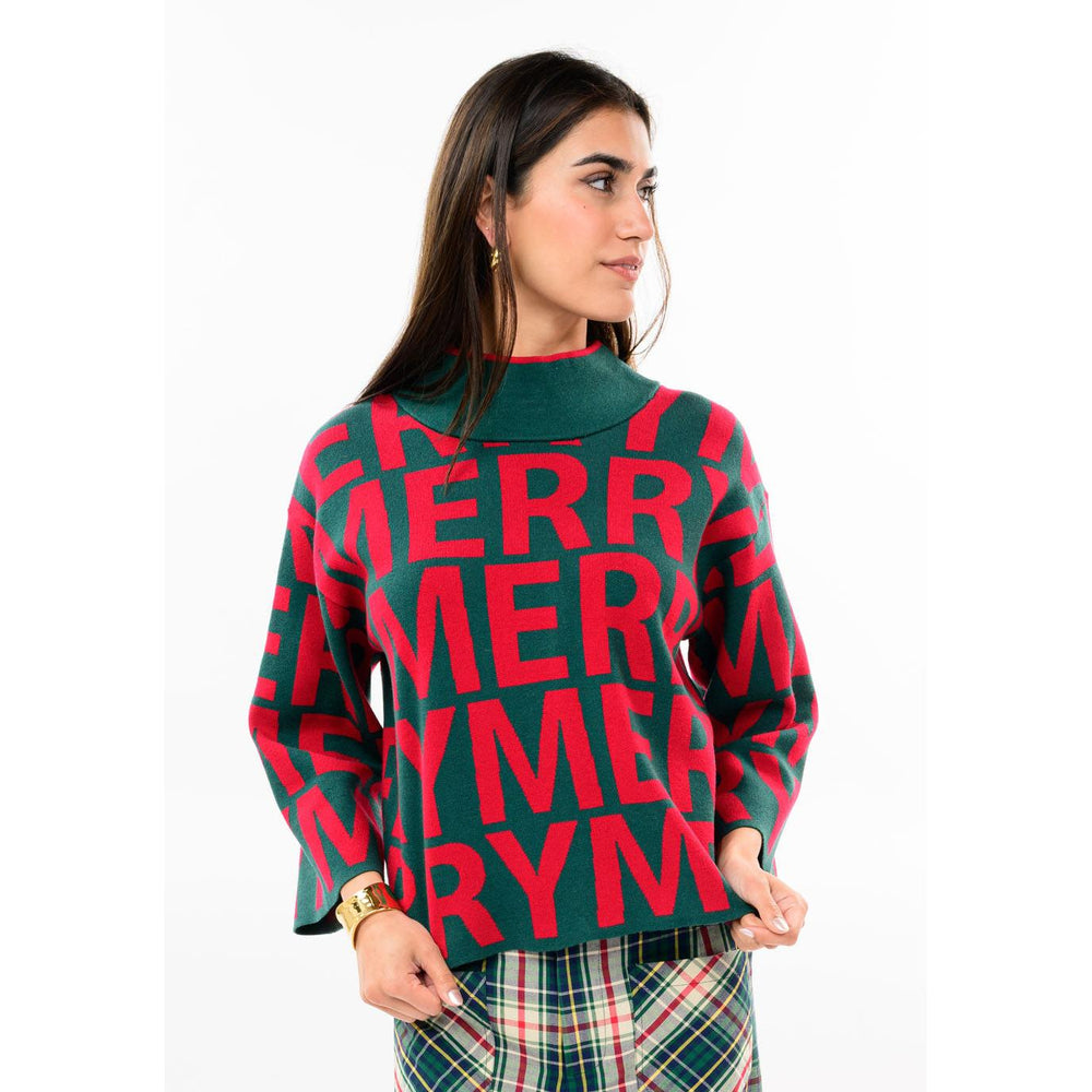 Ivy Jane hunter green Merriest holiday sweater, boutique women's clothing at Bella Gifts from the Heart