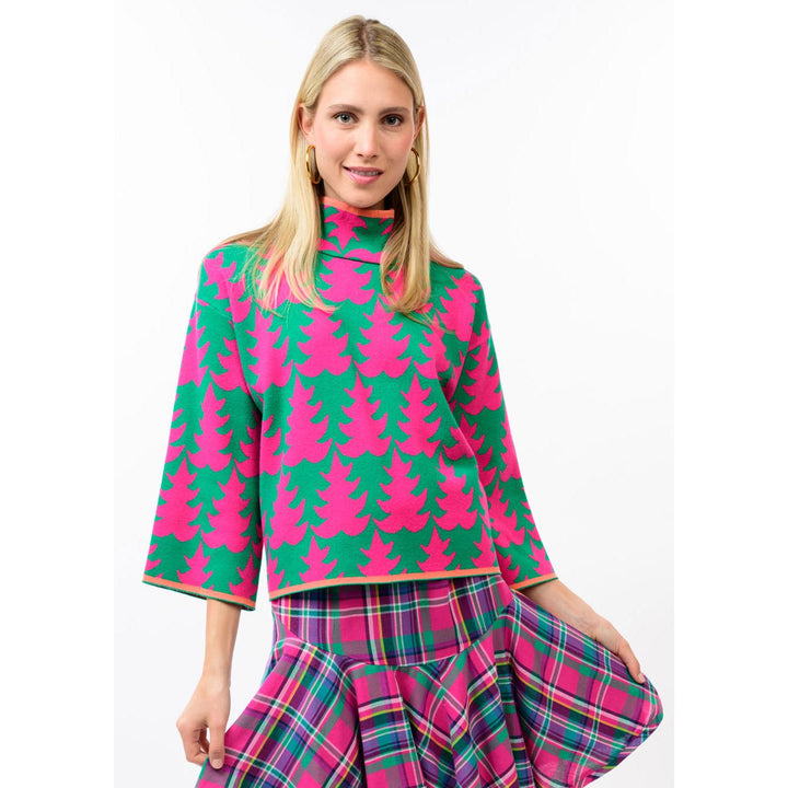 Ivy Jane evergreen tree holiday sweater, boutique women&