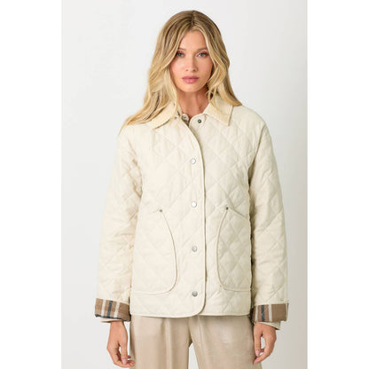 Contrast Quilted Jacket