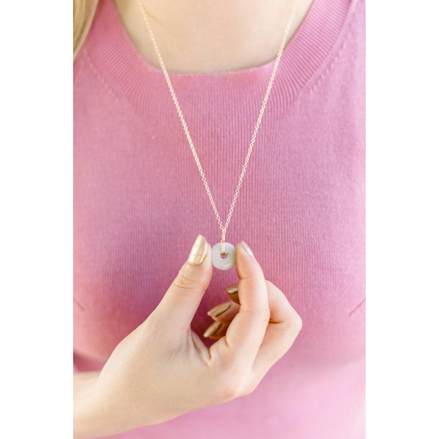 Recycled Glass Pendant Necklace