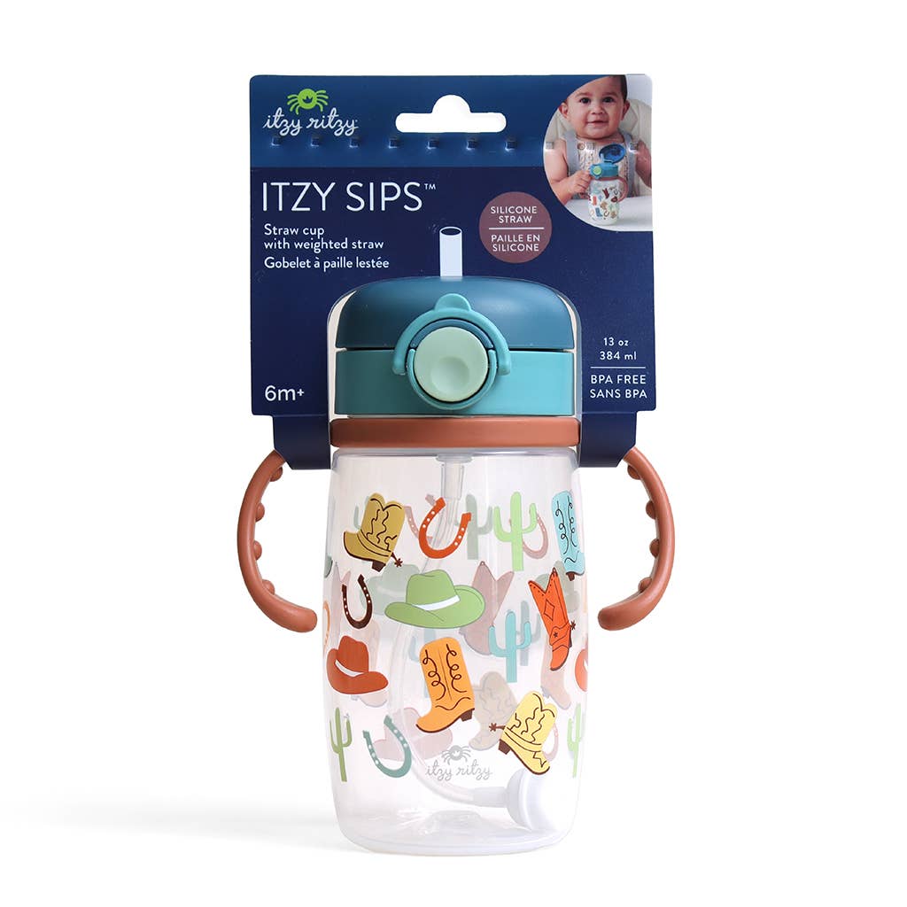 Itzy Ritzy Itzy Sips™ Weighted Straw Cup with Snap-Close Lid
