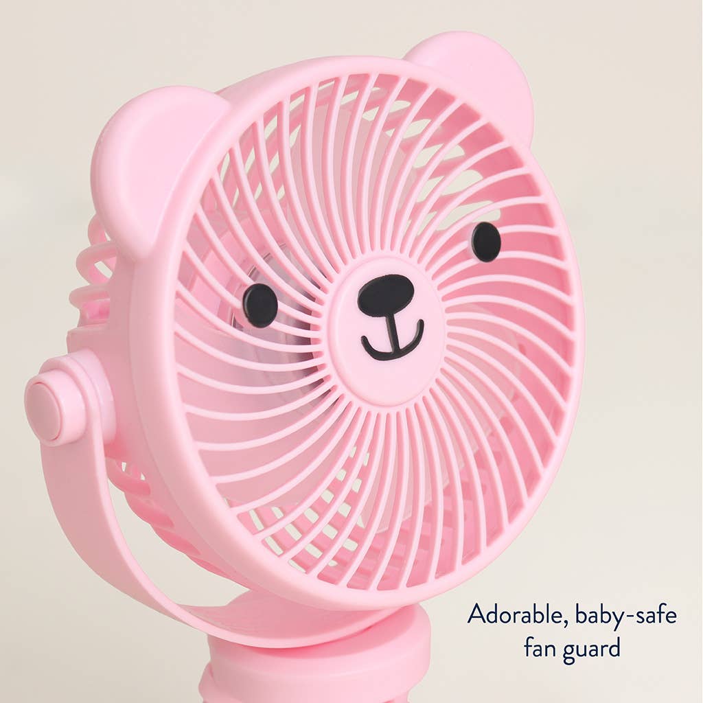 Itzy Ritzy® Itzy Breeze™ 3-Speed Stroller Fan – Pink