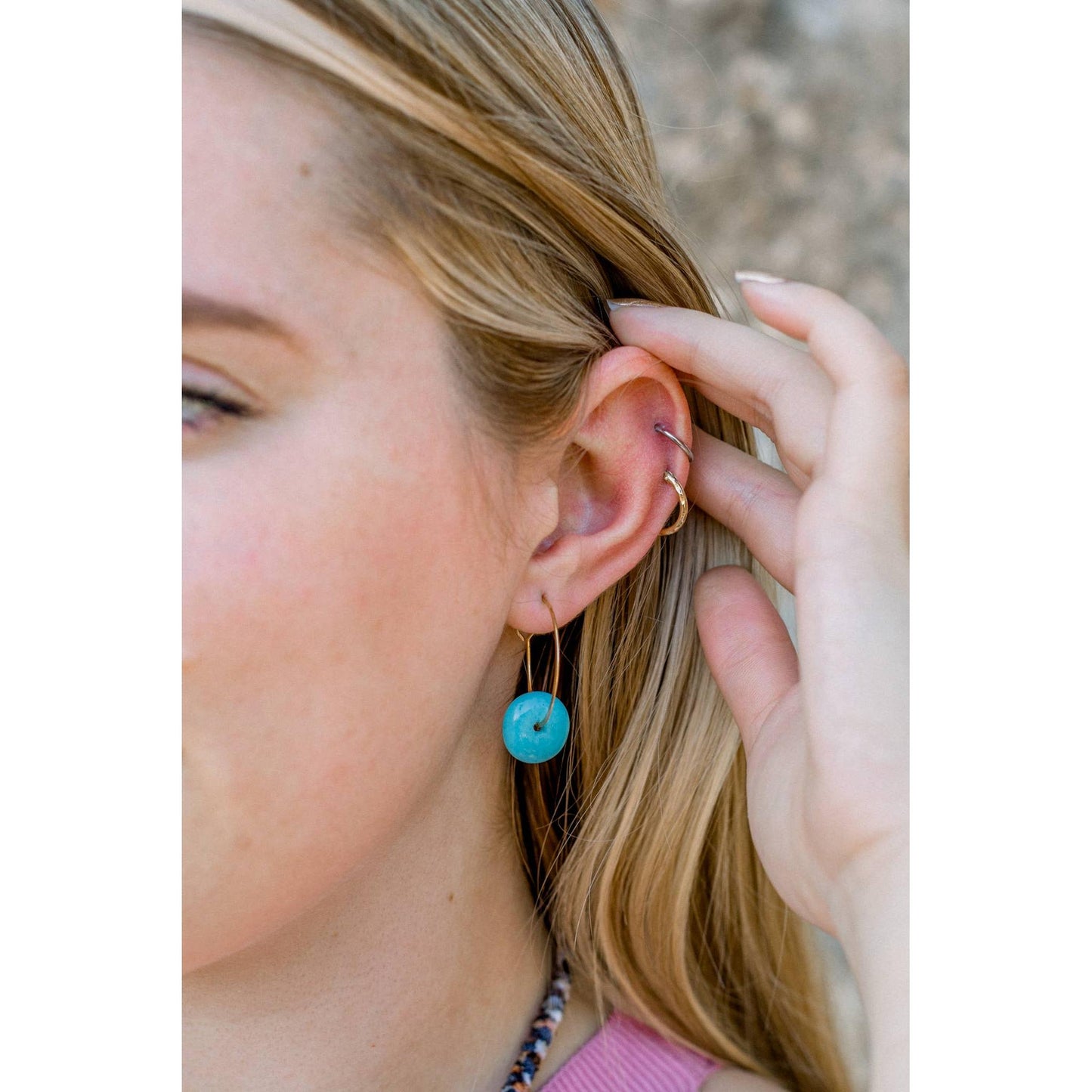 Interchangeable Huggie Hoop Earrings