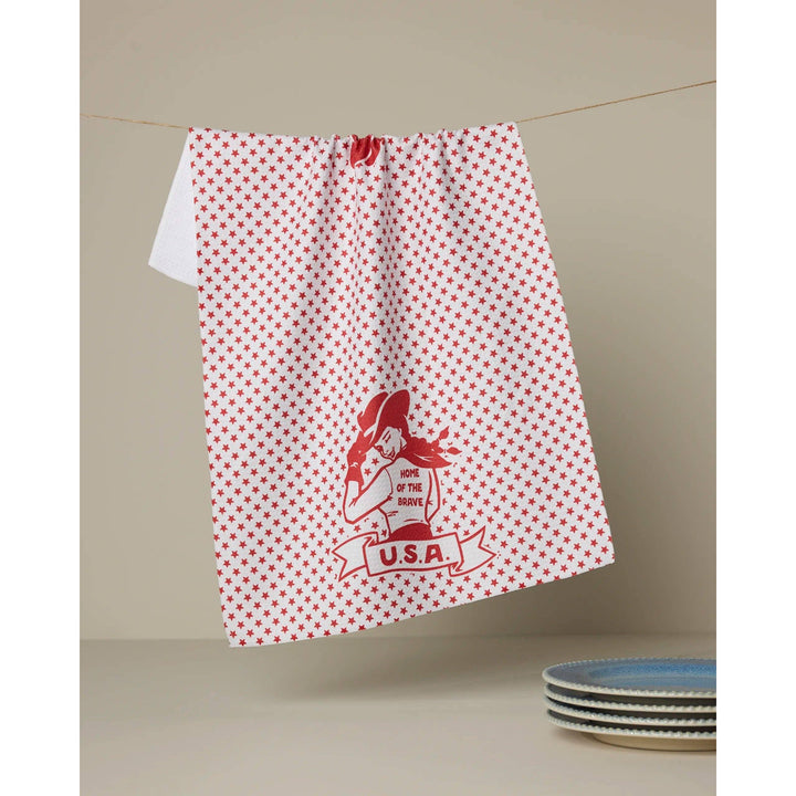 Star Cowgirl Tea Towel