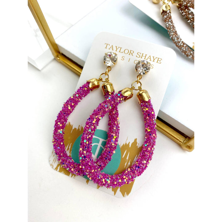 Glitter Teardrops