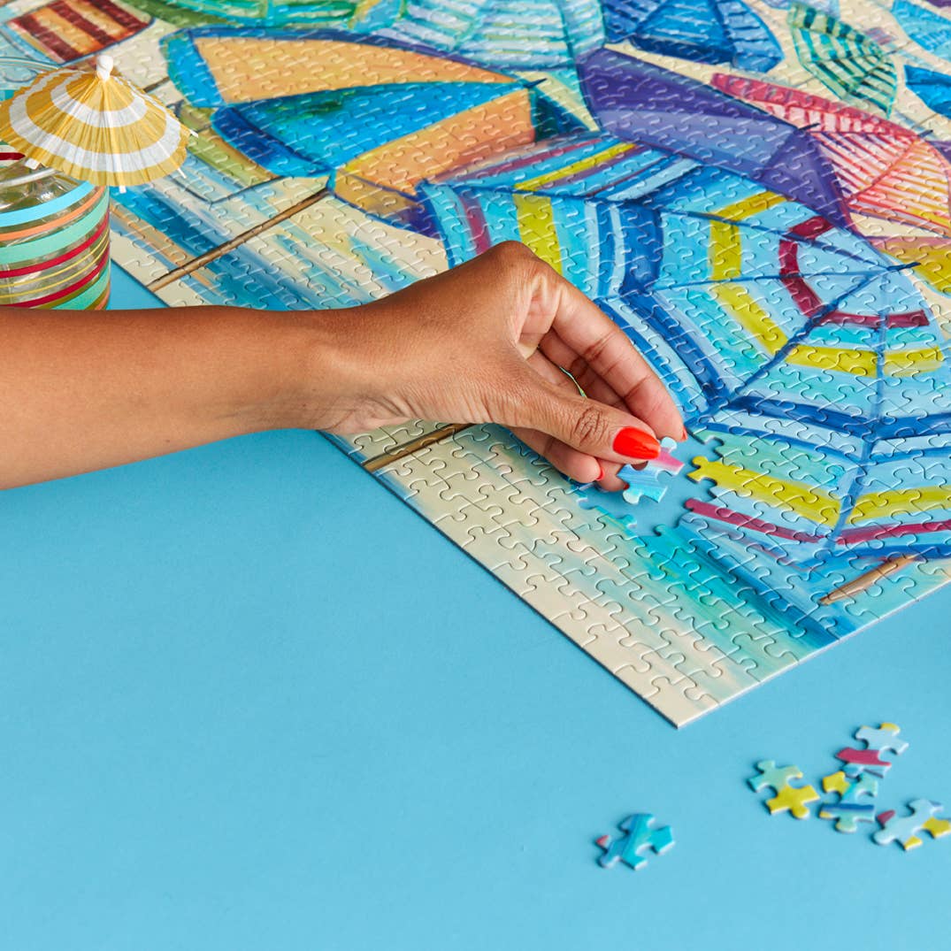 Umbrella Beach | 1000 Piece  Jigsaw Puzzle