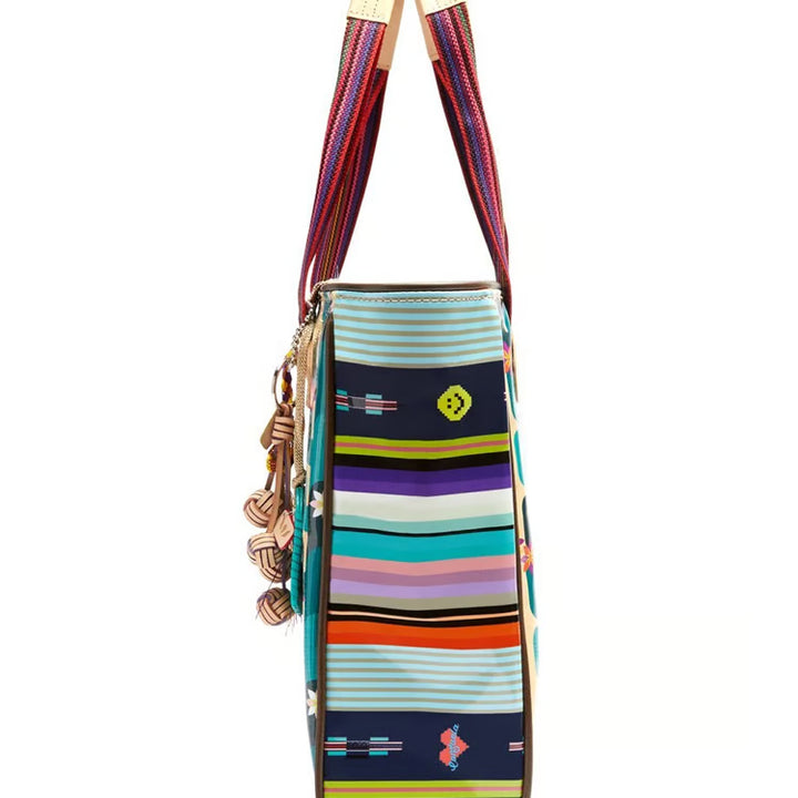 	Sharky ConsuelaCloth side panel detail on the Consuela Dezi Classic Tote