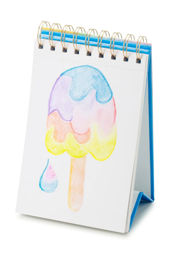 Snifty Pastel Colorbrush kit featuring 12 double-ended pastel watercolor pencils in a clear case.