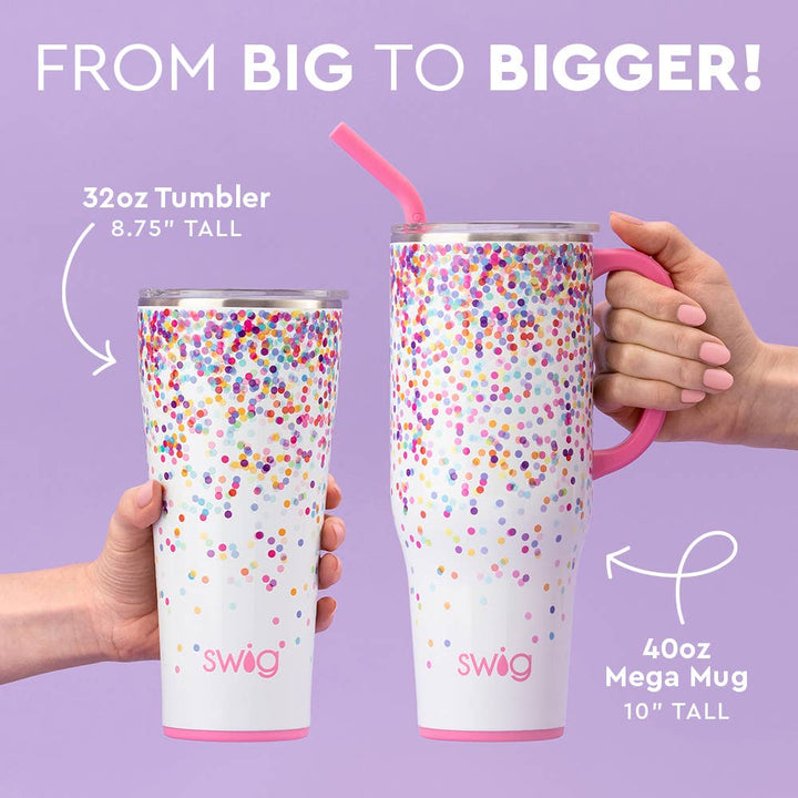 Shimmer White Mega Mug (40oz)