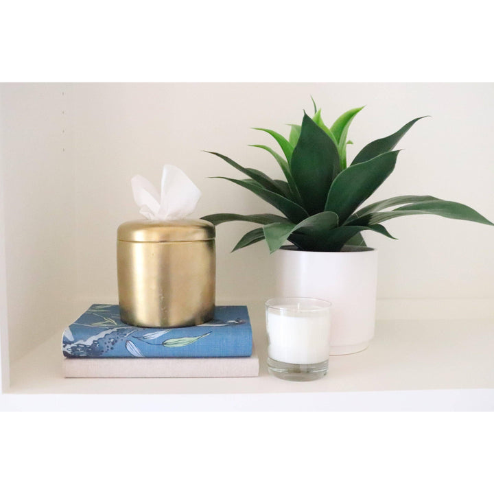 The Coco Minimalist Ceramic Tissue Box Cover – Neutral Decorative Vessel