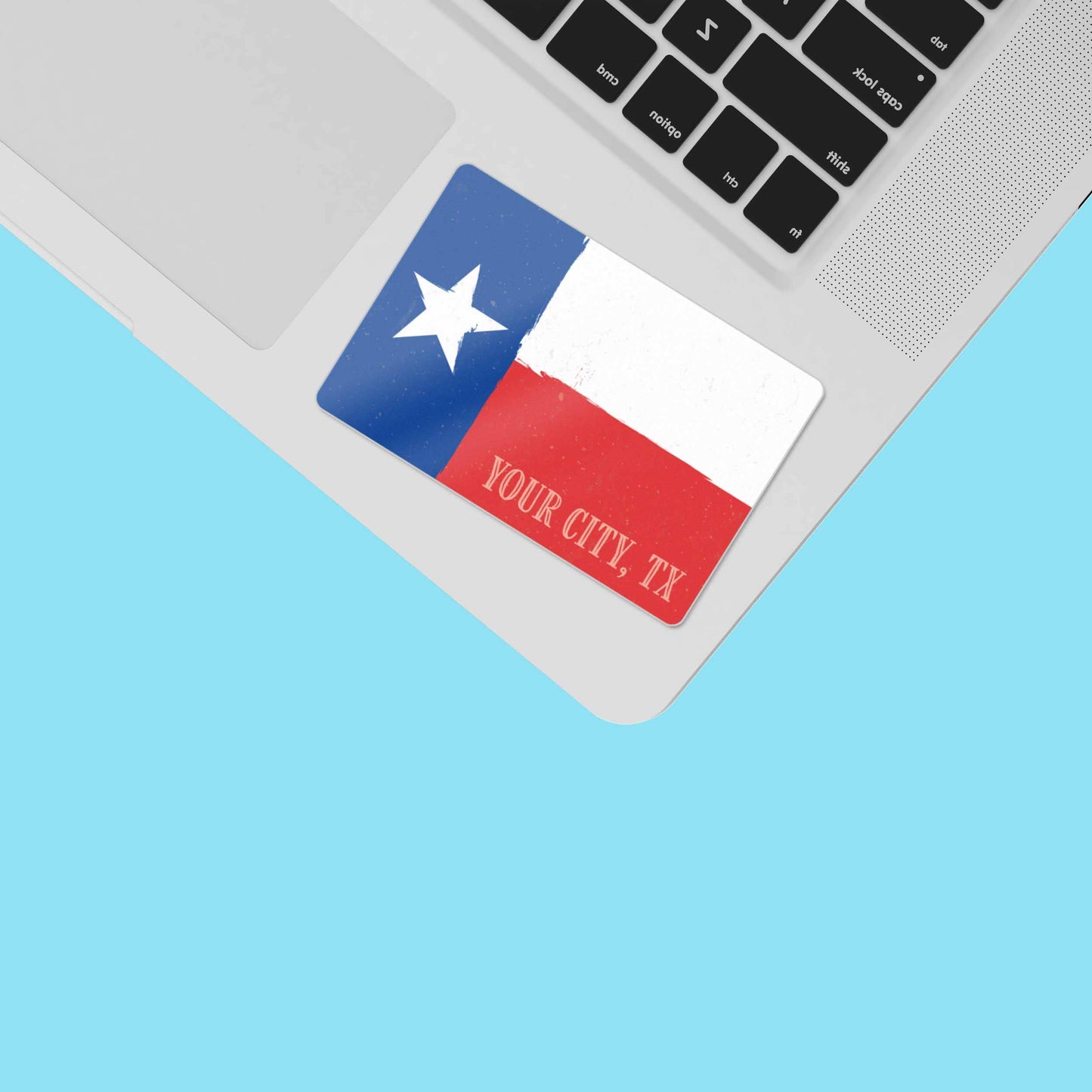 Custom Texas Flag Sticker - TX Name Drop Decal
