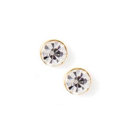 Screwback Stud Earrings - Juliet - Clear - 5mm