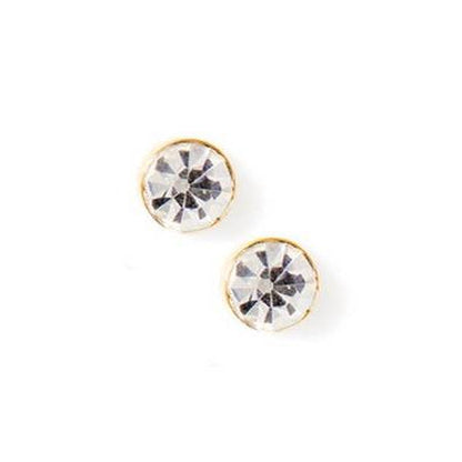 Screwback Stud Earrings - Juliet - Clear - 5mm