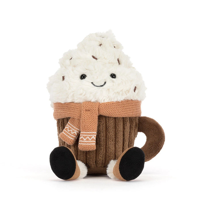 Jellycat Amuseables Scarffles Hot Chocolate cozy winter plush gift