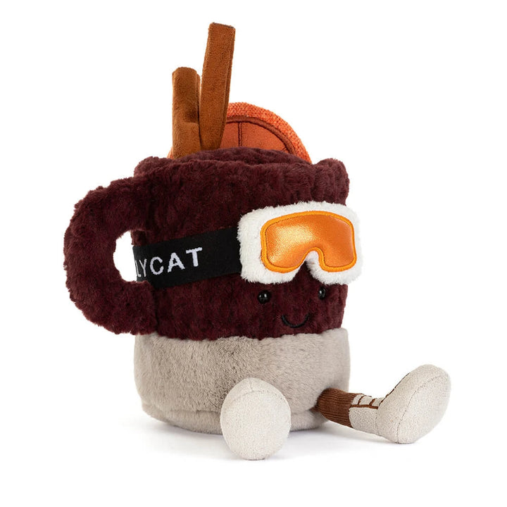 Jellycat Amuseables Mullover Spiced Drink plush — a soft, smiling mug of spiced holiday drink from Bella Gifts from the Heart.