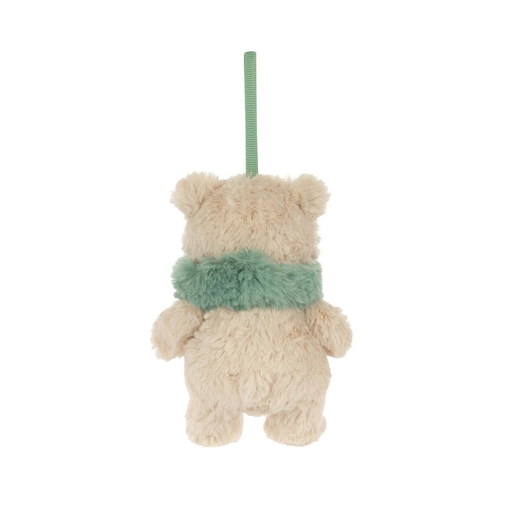 Jellycat Bartholomew Bear Jr Winter Warmer ornament back view