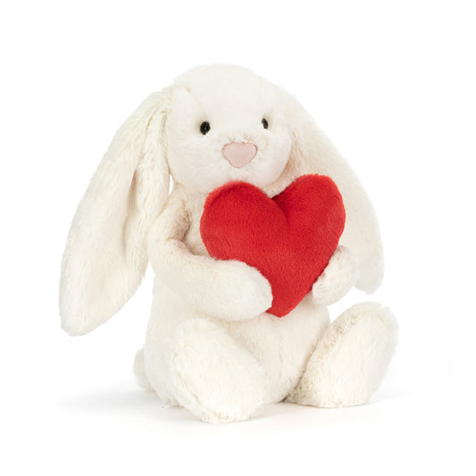 Bashful Red Love Heart Bunny Original